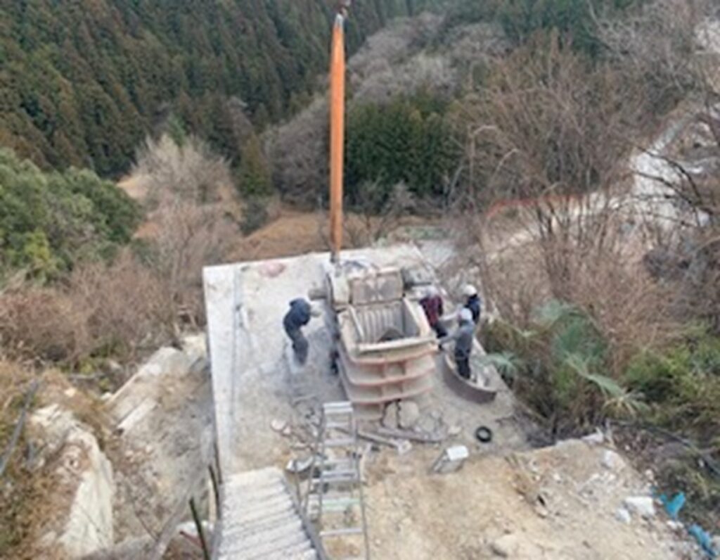 画像：破砕機撤去