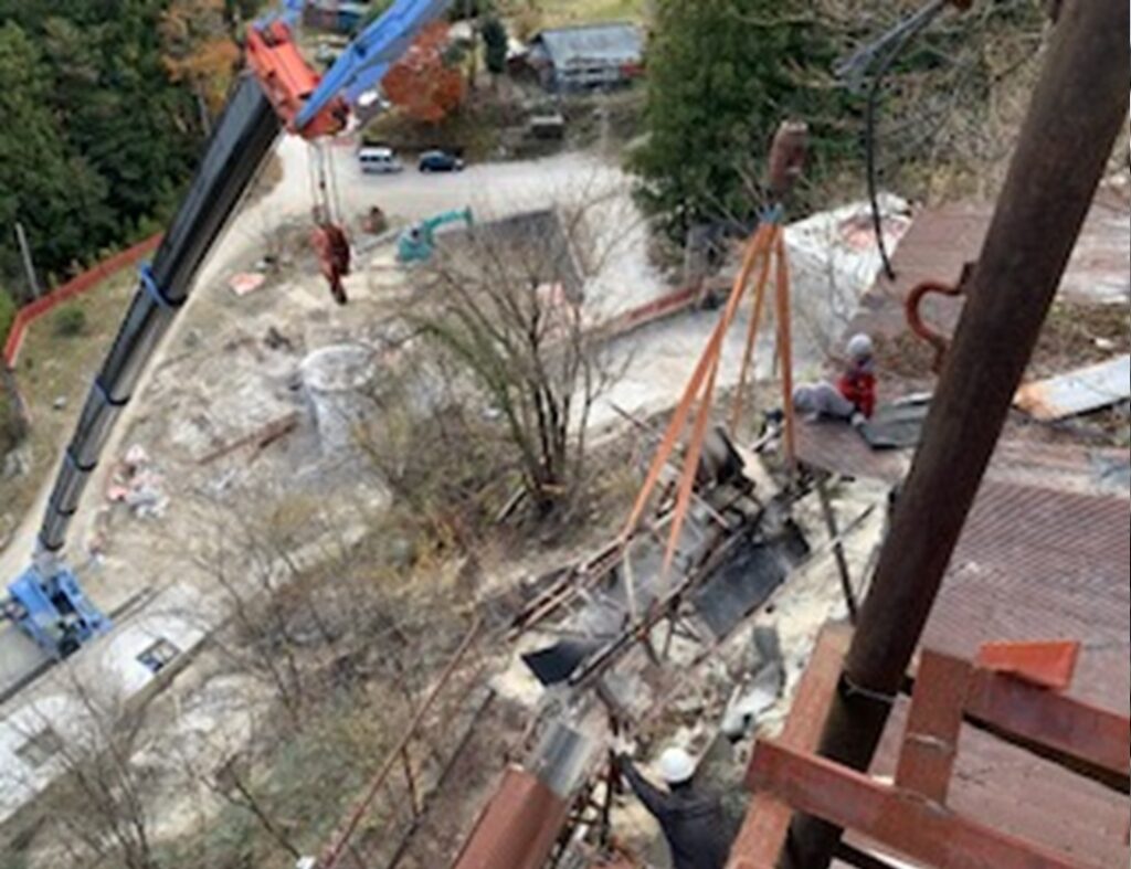 画像：キャットウォーク撤去