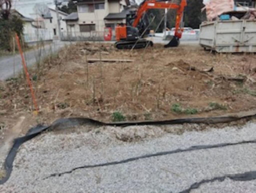 画像：林地伐採