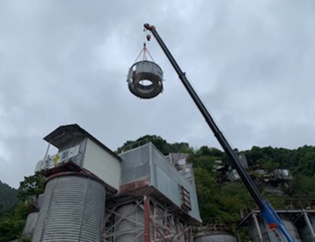 画像：篩分機撤去