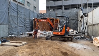 画像：木造建屋解体